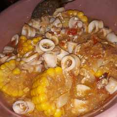 A picture of Cumi saus padang simple.