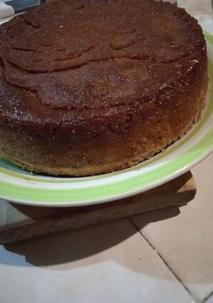 Una foto de Pastel imposible (chocoflan)