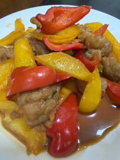 彩椒炒肉羹 的食譜成品照片