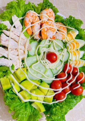 Hình của món Salad Giảm cân nhanh đơn giản.