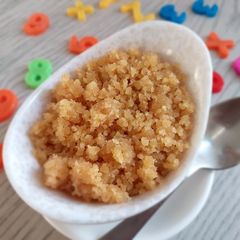 A picture of Besan Egg Halwa.