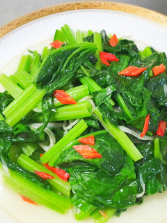 素食清炒菠菜~和大師一起吃飯 的食譜成品照片