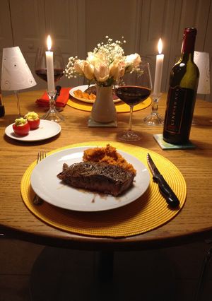 A picture of Simple but great Steak marinade.