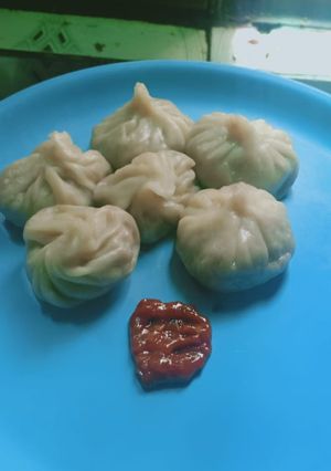 A picture of Veg momos.