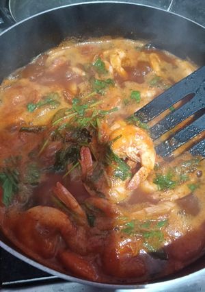 Una foto de Caldo de camarones 🍤