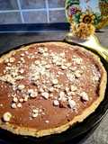 Crostata di grano saraceno e composta di marroni
