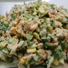 A picture of Creamy Veggie Cheese Salad.