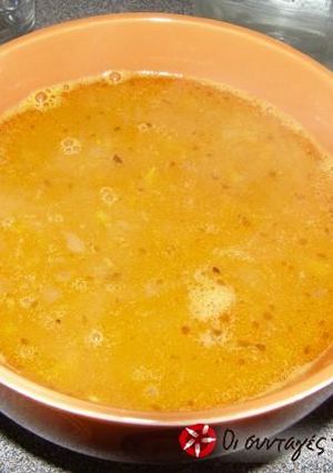A picture of Lentils with rice.