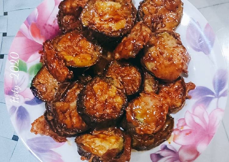 Resep Terong Goreng Tepung Saos Madu Yang Gurih