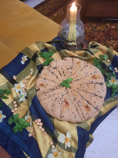 عکسی از دستور نان نخودچی در فر دستی