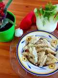 Pasta con crema di finocchi e speck