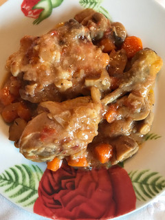 Una foto de Pollo a la sidra