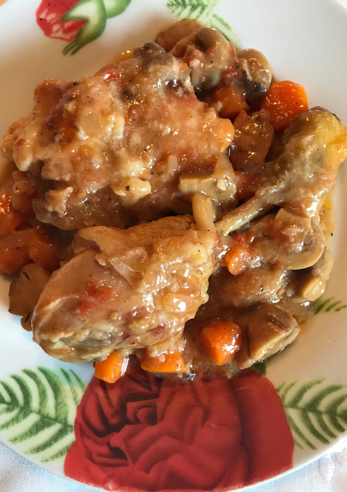 Una foto de Pollo a la sidra