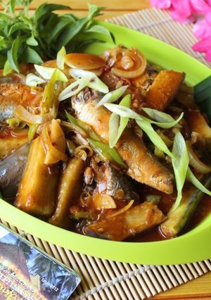 Foto resep Ikan sarden terong ungu