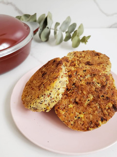 Una foto de Hamburguesas de garbanzos y quinoa