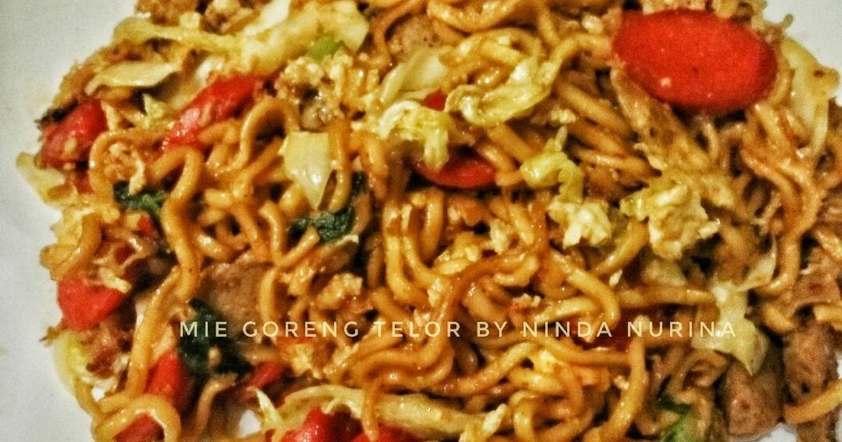 Resep bakmi goreng telor rumahan enak dan mudah - Cookpad