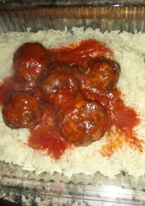 Una foto de Arroz con Albóndigas