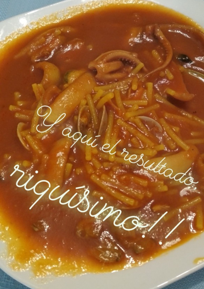 Una foto de Sopa de marisco