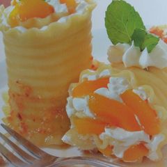 A picture of Peach Banana Holiday Lasagna.