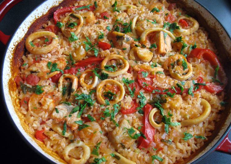 Recipe of Ultimate Seafood Baked Rice