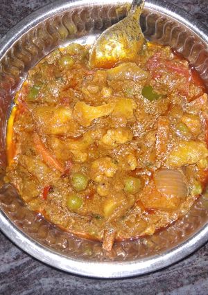 A picture of Kadhai Veg.