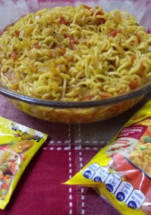 A picture of Indian Tadka maggi (Street style).