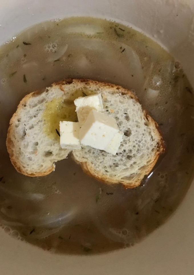 Una foto de Sopa de cebolla