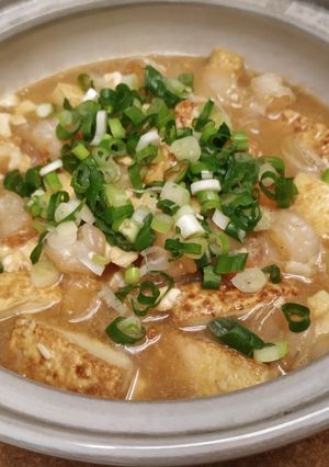 金沙蝦仁豆腐煲 的食譜成品照片
