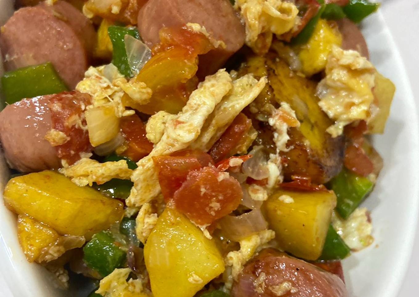 Stir fry plantain