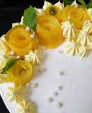 Mango moose cake