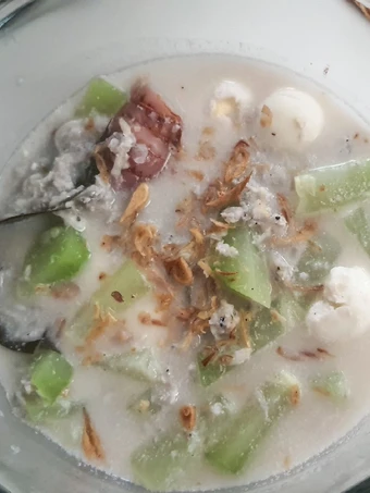 Easy Steps to Prepare Recipes Lodeh Teri Puyuh Labu Siam (MPASI 1 tahun) the  Makes Drooling Appealing.