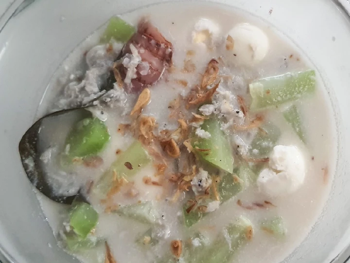 Easy Steps to Prepare Lodeh Teri Puyuh Labu Siam (MPASI 1 tahun) the Can Spoil the Tongue Really delicious