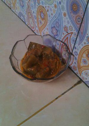 Foto resep Balado terong rebus
