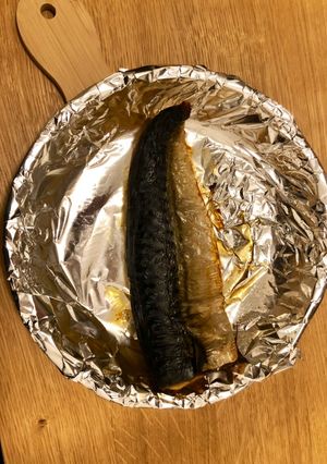 A picture of Baked mackerel.