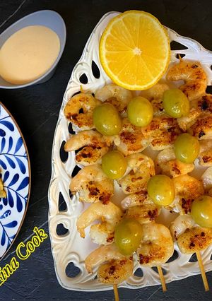 عکسی از دستور میگو کبابی 🦐