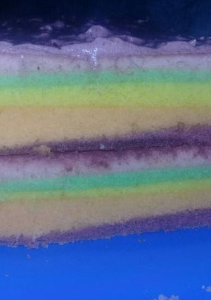 Foto resep Rainbow cake sederhana