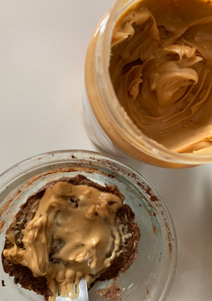 Una foto de Brownie fit en 3 minutos (microondas)