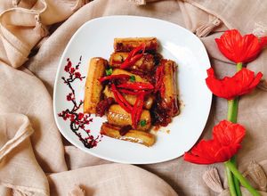 Hình của món Cá Khoai Kho Keo.