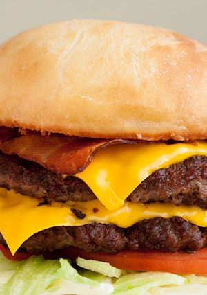 A picture of SuperSONIC Bacon Double Cheeseburger.