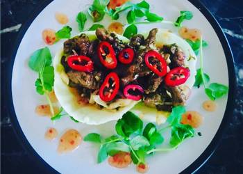 Latest Recipe Sauted Chilli Beef on Poached Cabbage Leaves Home Style Latest Recipe Sauted Chilli Beef on Poached Cabbage Leaves Home Style