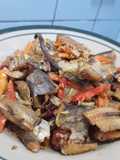 Tumis ikan asin pedas
