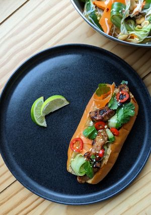 A picture of Pork Banh Mi.