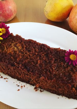 Una foto de Queque húmedo de manzana 🍎