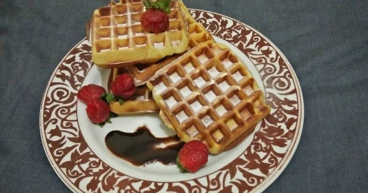 Resep Belgian Waffle by Laura Vitale... Edited 😁 oleh Okta Dian Cookpad