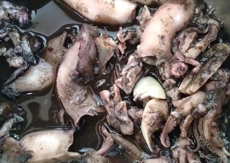 Resep Cumi hitam simple enak, Bisa Manjain Lidah