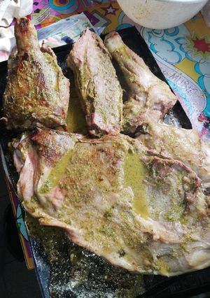 Una foto de Cordero al chimichurri