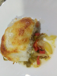 Una foto de Bacalao gratinado