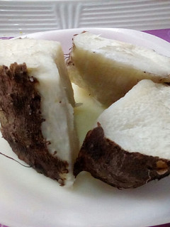 A picture of Boiled yam.