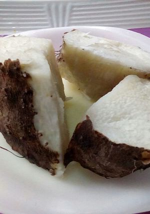 A picture of Boiled yam.