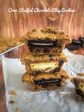 Oreo stuffed chocolatechip cookies